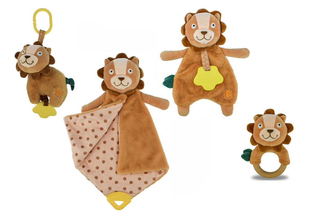 SNUGGLE BUDDY HUGSWORTH LION PLUSH GIFT SET – 4 PIECE