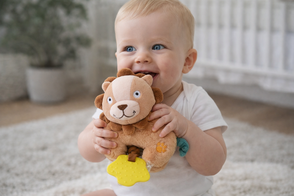 SNUGGLE BUDDY HUGSWORTH LION PLUSH GIFT SET – 4 PIECE