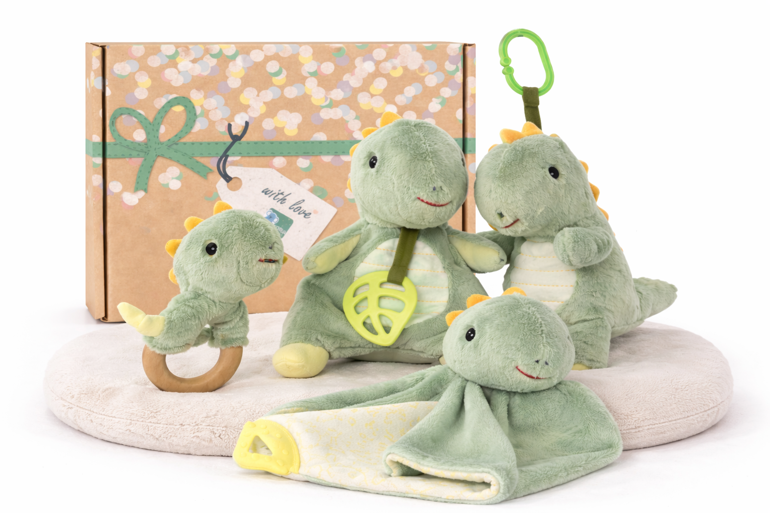 Snuggle Buddy Minty Dinosaur Plush Gift Set